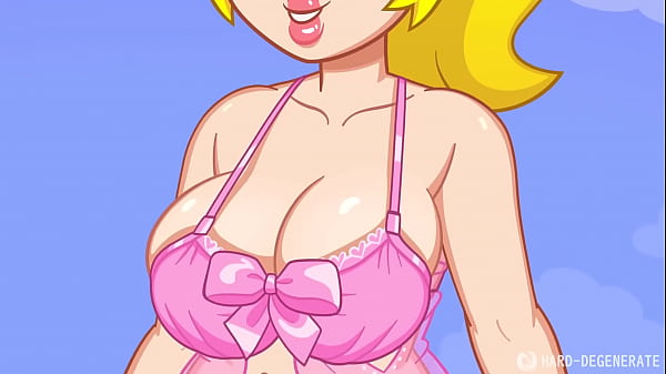 Принцесса Пич и Розалина Фута жестко трахаются, хентай